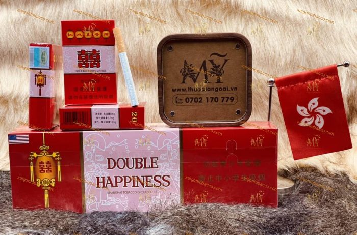 Thuốc lá Double Happiness 8mg (Song Hỷ Đỏ Hàng Có Tem)