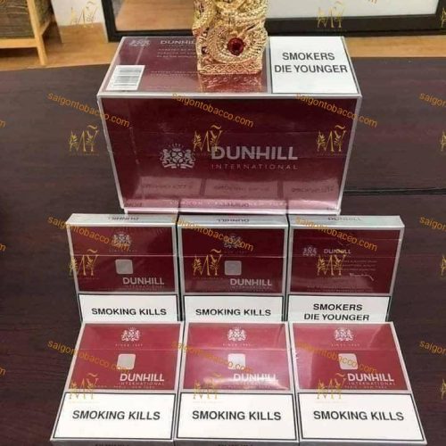 thuốc lá Dunhill International Red (Dunhill Dẹt + Dunhill Đỏ Vuông )