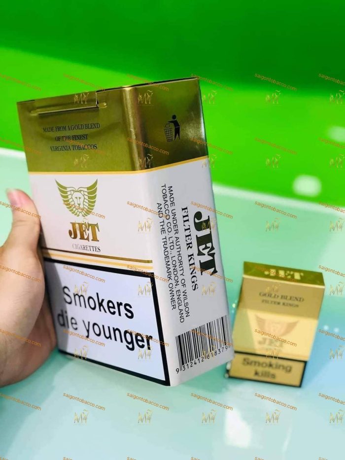 Thuốc lá Jet Gold - Jet vàng hộp thiếc - Hình ảnh 4