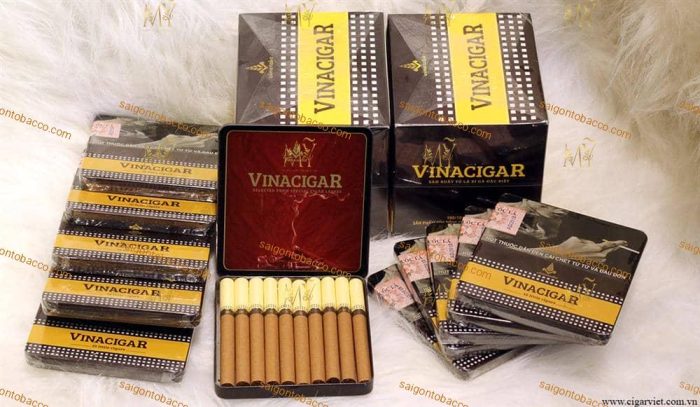 Vinacigar Vinataba ( hộp sắt 10 điếu )