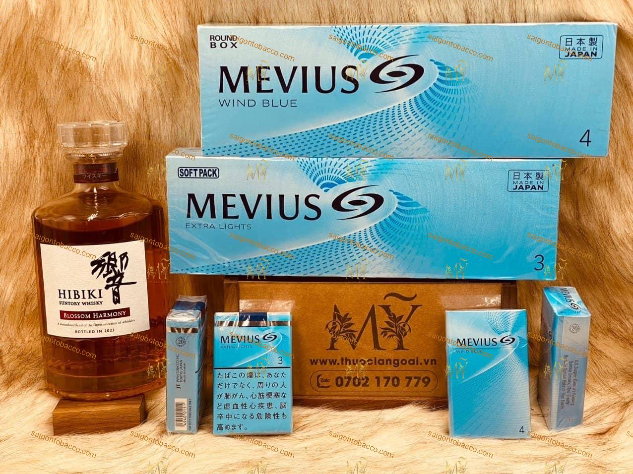 Thuốc Lá Mevius Extra Lights (Số 3)+Mevius Win Blue (Số 4) (Sách Tay Nội Duty Nhật)