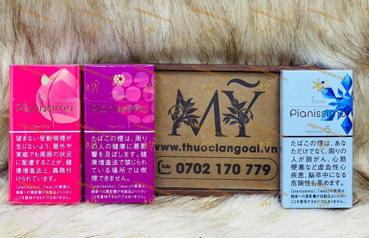 Thuốc lá Pianissimo Fram + Pianissimo Pétil + Pianissimo Icene ( Bản Nội Địa Nhật Bản)