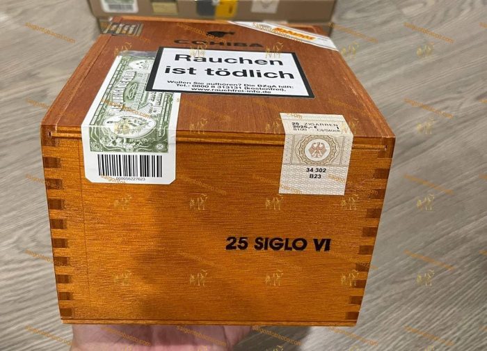 Xì Gà Cohiba Siglo VI - Hộp Gỗ 25 Điếu - Hình ảnh 4