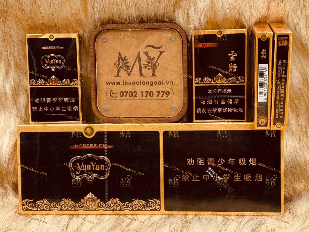 Thuốc lá  YunYan Black Slim (Xách tay TQ)