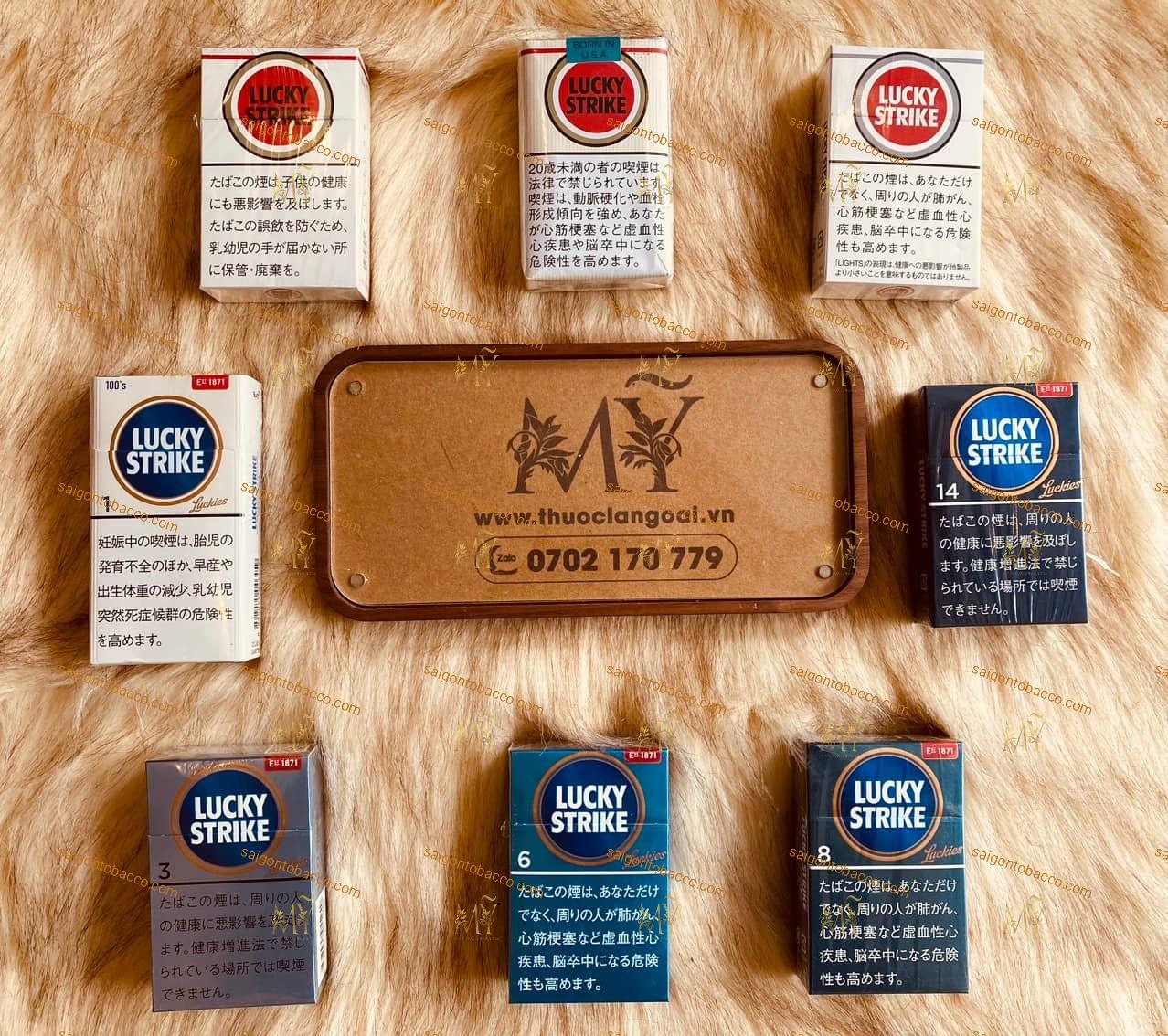 Thuốc Lá LUCKY STRIKE Red và LUCKY STRIKE 1,3,6,8,14mg nội địa Nhật