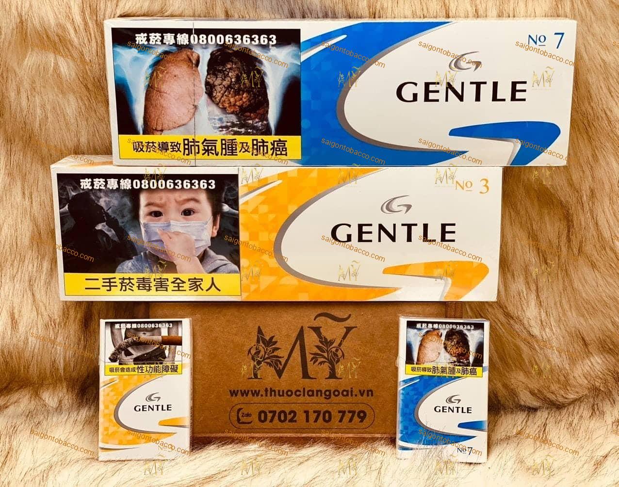 Thuốc lá GENTLE No,3 và GENTLE No,7 xách tay Đài