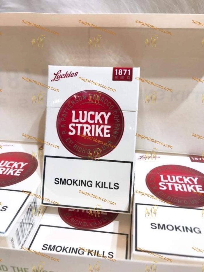 Thuốc lá Lucky Strike Red King Box sản xuất tại Mỹ