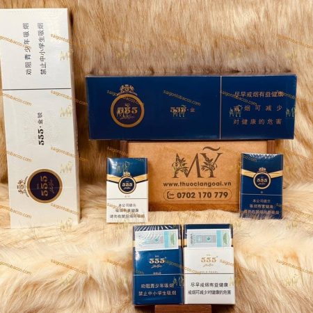 Hình ảnh thứ hai củaThuốc lá  555 Gold (Miễn thuế TQ có tem miễn thuế)