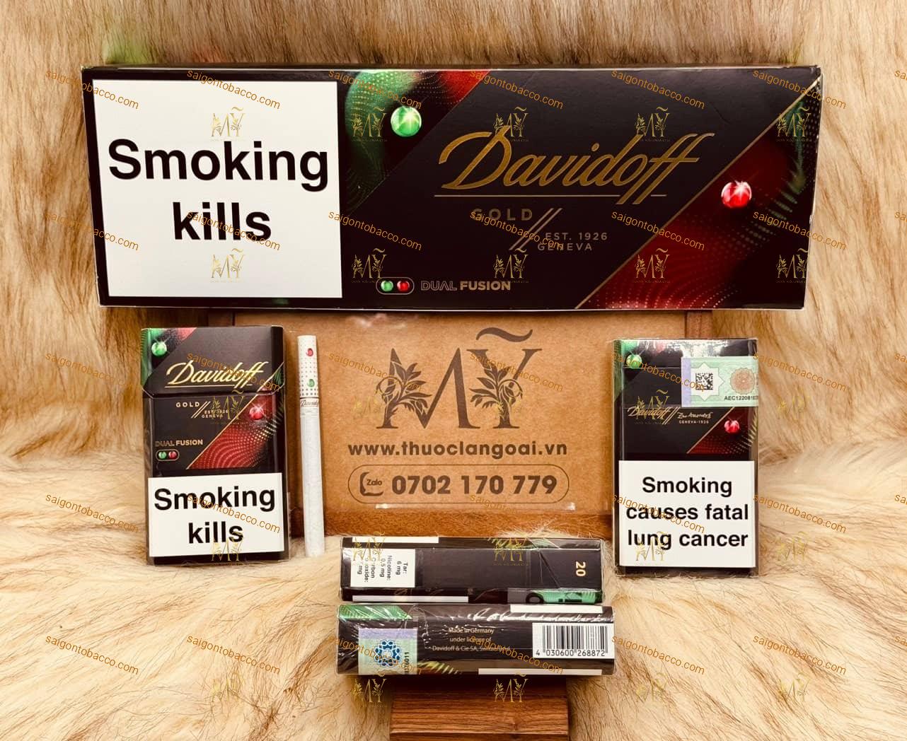 Thuốc lá Davidoff Gold Dual Fusion (Xách tay Đức - Germany)