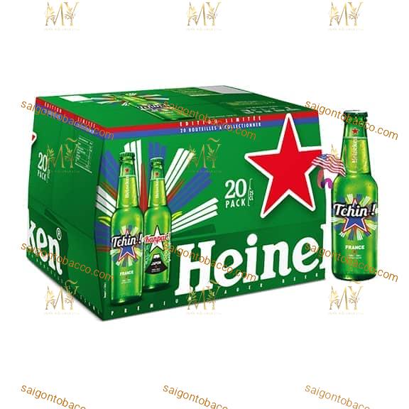 Bia Heineken Pháp 5% - 20 chai 250ml 1 Bia Heineken Pháp 5% - 20 chai 250ml