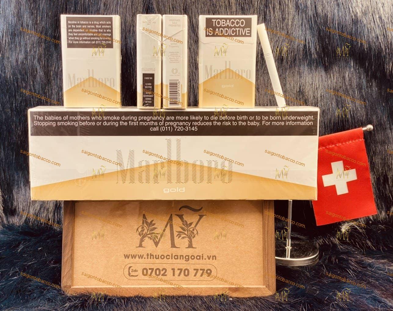 Thuốc Lá Marlboro Gold ( Nội Địa Thụy Sĩ Dành Cho Khách Sành Marlboro )