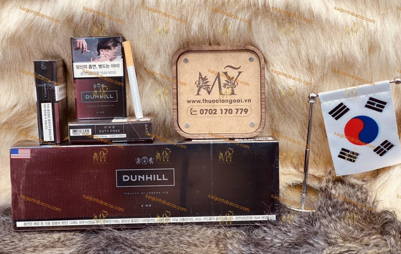 Thuốc Lá DUNHILL  6mg (Đỏ + Đen Kết Hợp xách tay Hàn)