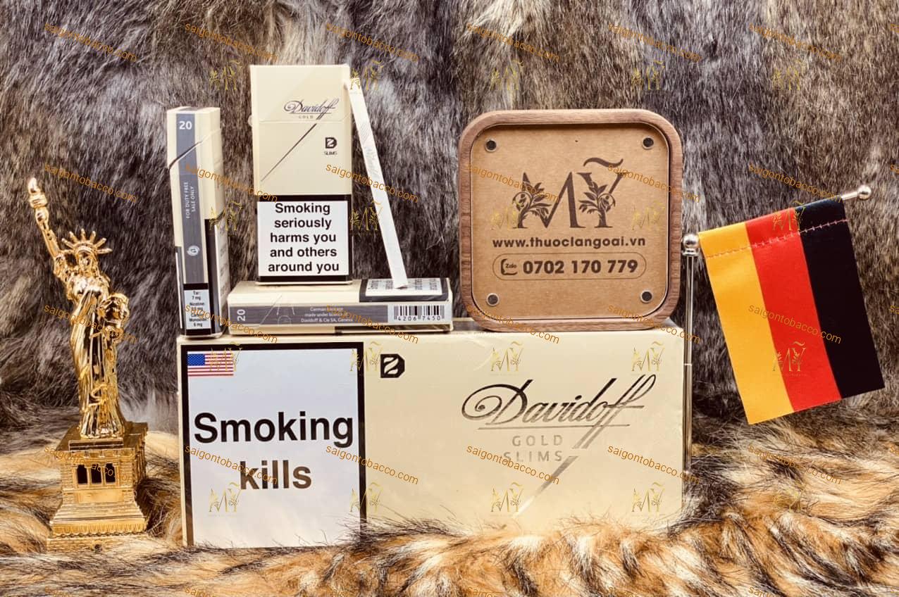 Thuốc lá Davidoff Gold Slim ( Điếu Thuốc Nhỏ )