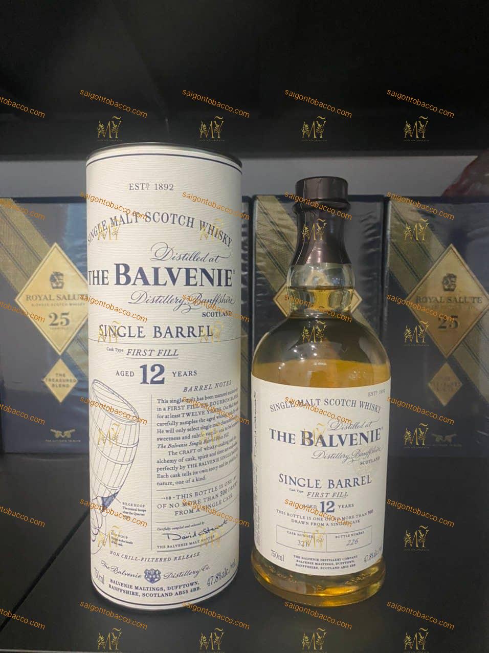 Rượu Balvenie 12 Single barrell 750ml