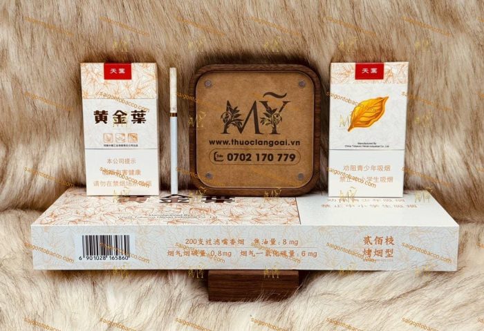 Thuốc lá Lá Vàng - Golden Leaf Tianye Slim 2022 - Hình ảnh 2