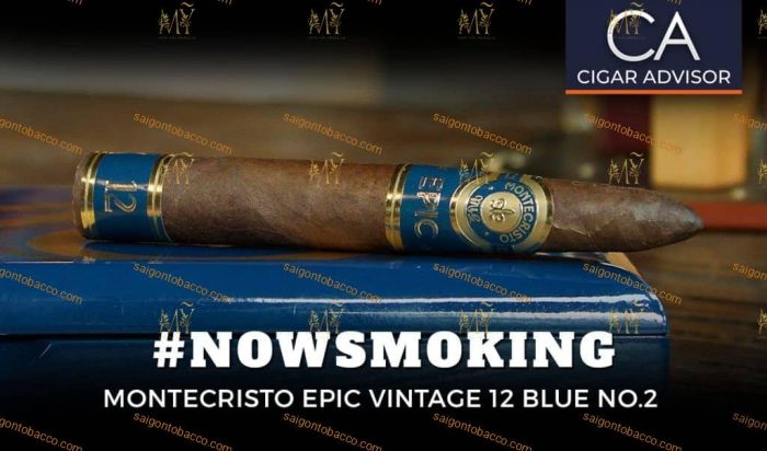 Xì gà Montecristo Epic Vintage 12 Blue No. 2 - Hình ảnh 3