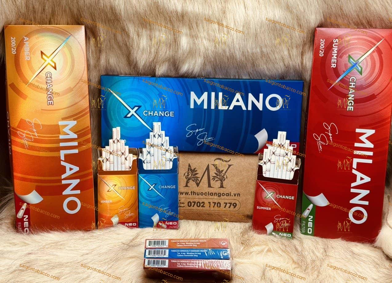 Thuốc lá MILANO X Change Amber + MILANO X Change Summer + MILANO X Change Super Slim