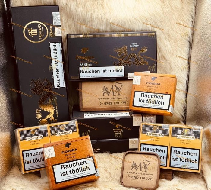 CIGAR COHIBA SHORT 88 YEAR OF THE DRAGON - XÌ GÀ CUBA CHÍNH HÃNG 88 ĐIẾU - Hình ảnh 6