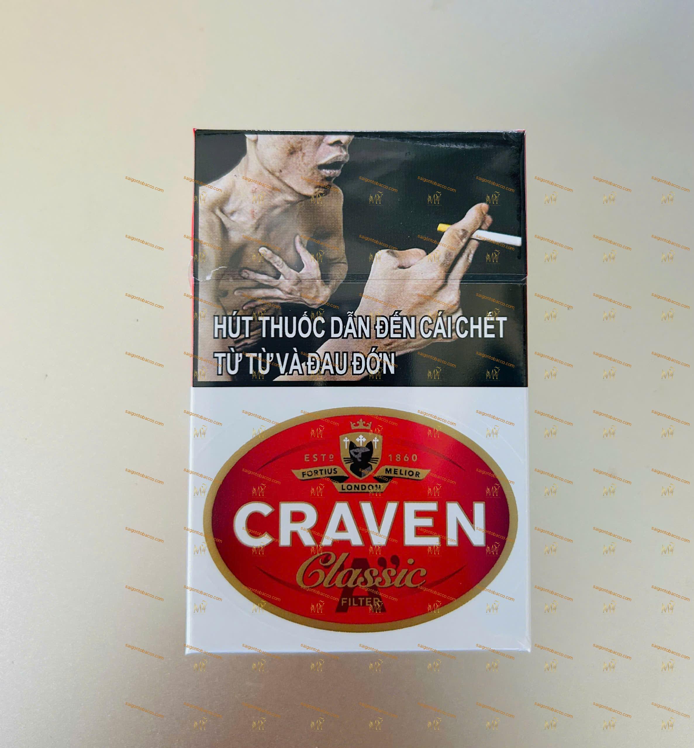Thuốc lá con mèo đỏ Craven