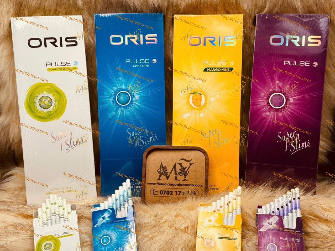 Thuốc lá ORIS PULSE HONEYDEW LELON + ORIS PULSE APPLEMINT + ORIS PULSE MANGO MINT + ORIS PULSE BLUEBERRY BLAST