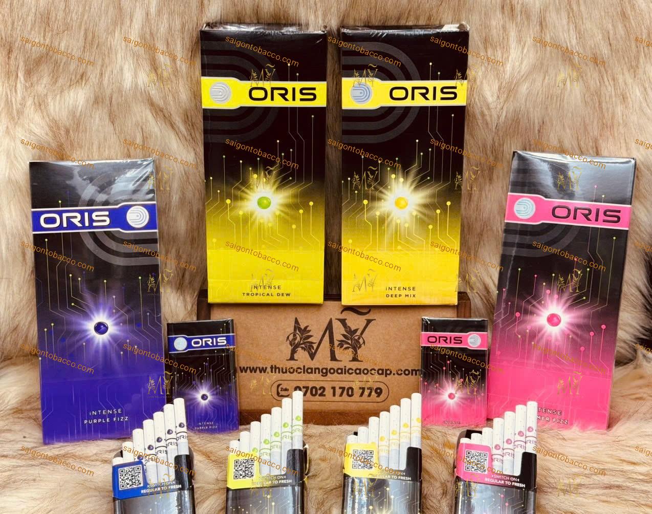 Thuốc lá ORIS INTENSE PURPLE FIZZ + ORIS INTENSE TROPICAL DEW + ORIS INTENSE DEEP MIX + ORIS INTENSE SUMMER FIZZ
