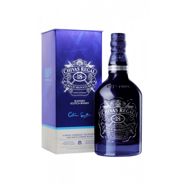 Hình ảnh thứ hai củaRượu Chivas 18 màu xanh Signature
