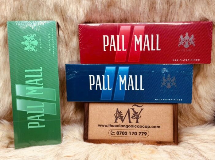 Thuốc lá Pall Mall Red Filter King, Blue Filter Kings và Menthol Green Filter 100s chuẩn Mỹ