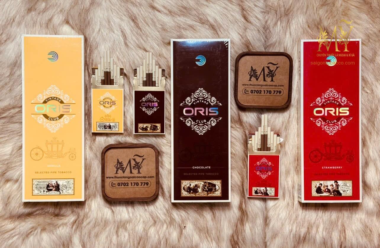 Thuốc lá ORIS CHOCOLATE, ORIS VANILLA, ORIS STAWBERRY (VINTAGE CLUB)