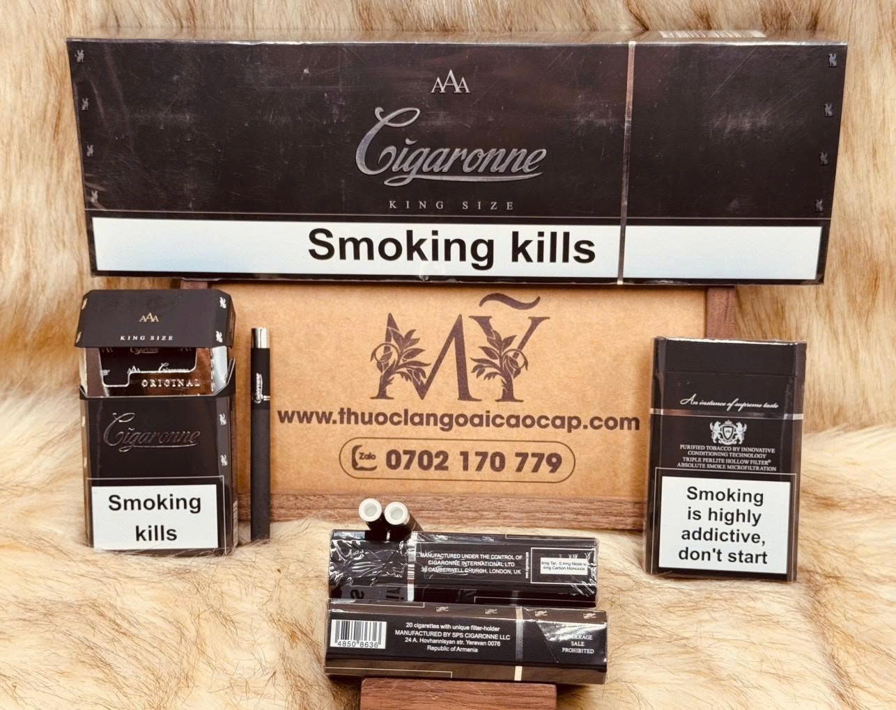 Cigaronne Cigarettes King Size Black - Armenia