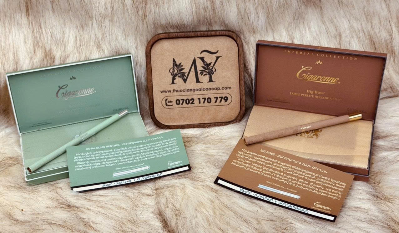Hình ảnh thứ hai củaThuốc lá Cigaronne Royal Slims Menthol
