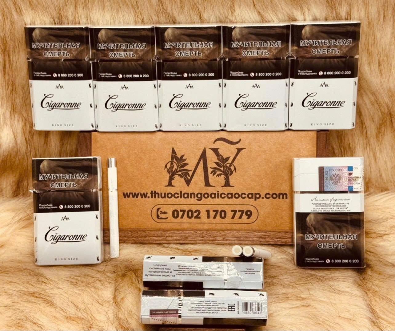 Thuốc lá Cigaronne White King Size