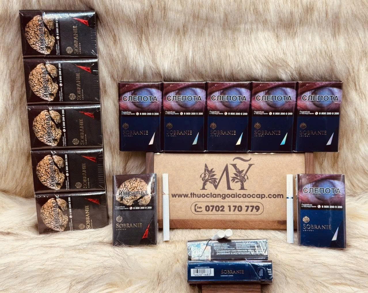 Thuốc lá Sobranie Black London RF và Sobranie Blue London RF 