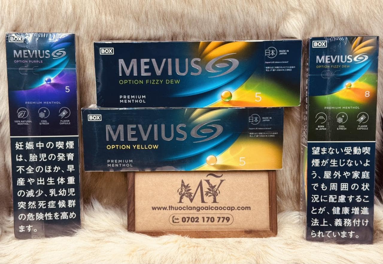 DÒNG MEVIUS MENTHOL OPTION (PREMIUM MENTHOL) – HƠI THỞ MÁT LẠNH & HƯƠNG VỊ SÁNG TẠO TỪ NHẬT BẢN