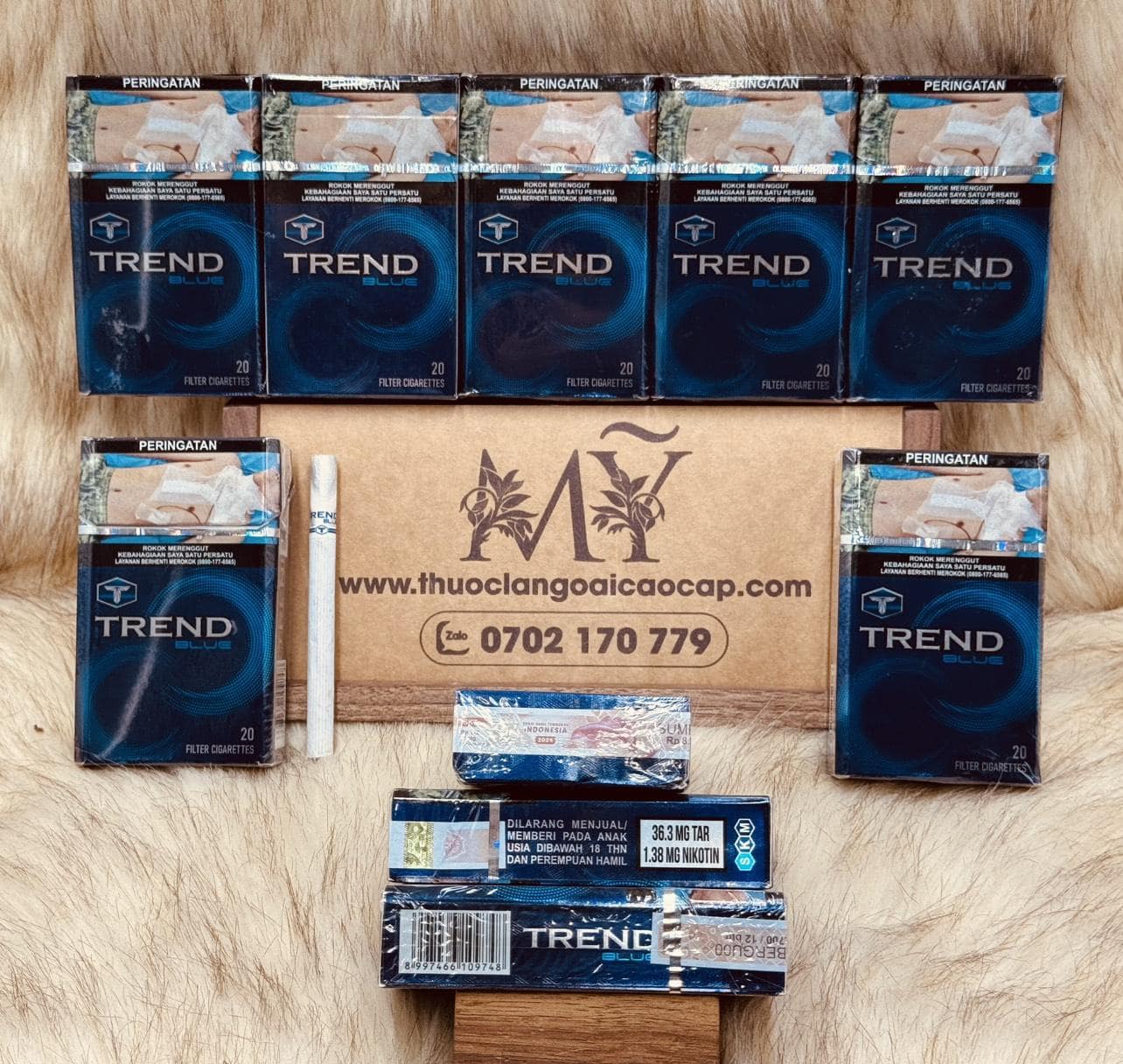 Thuốc lá Trend Blue xuất xứ Indonesia