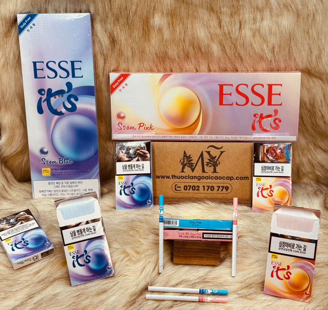 Thuốc lá Esse Is’s Ssom Blue và Esse Is’s Ssom Pink xuất xứ Hàn Quốc