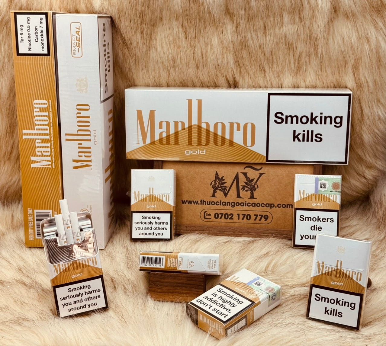 Thuốc lá Marlboro Gold Smart-Seal xuất xứ Thụy Sỹ