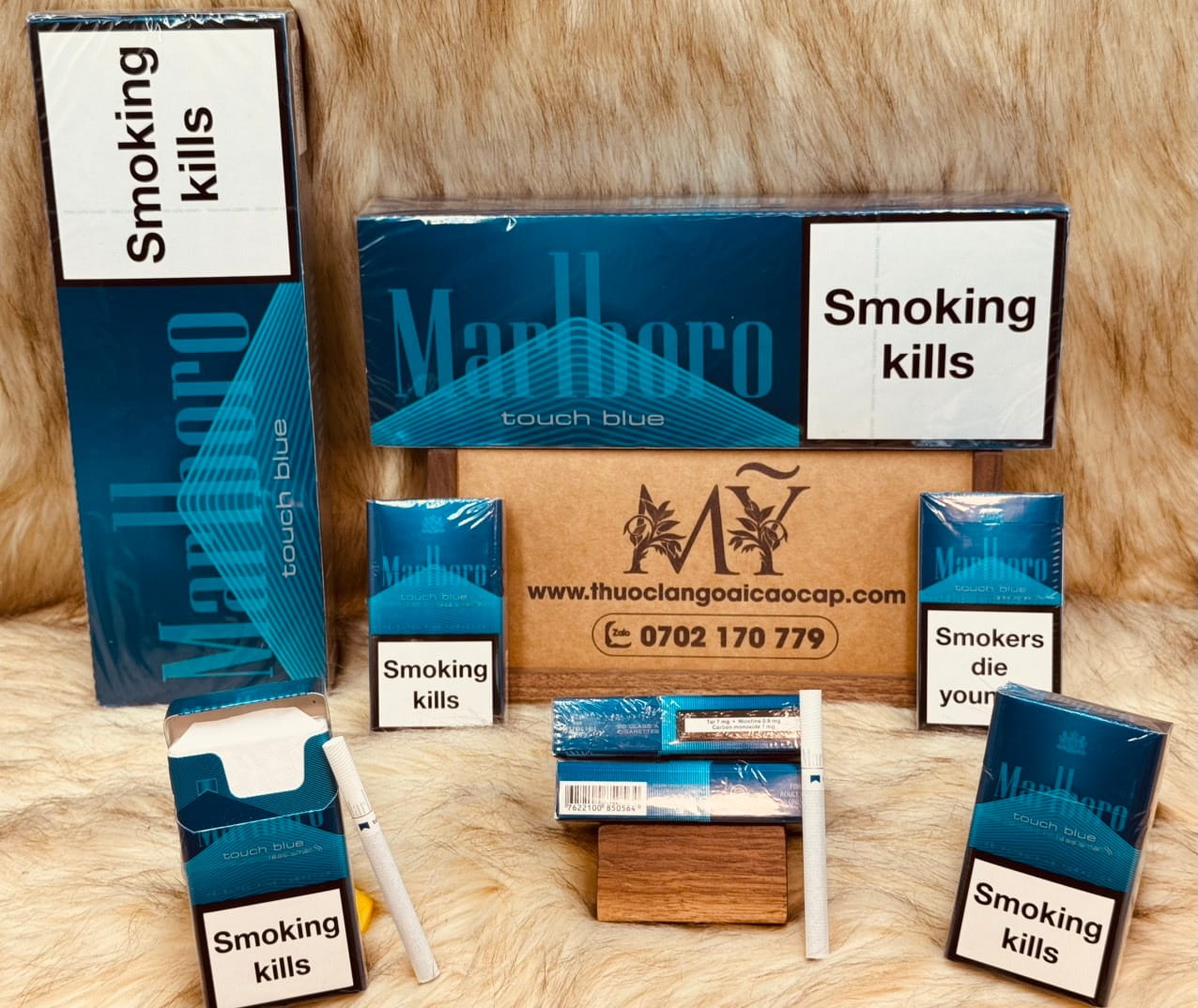 Thuốc lá Marlboro Touch Blue xuất xứ Thụy Sỹ