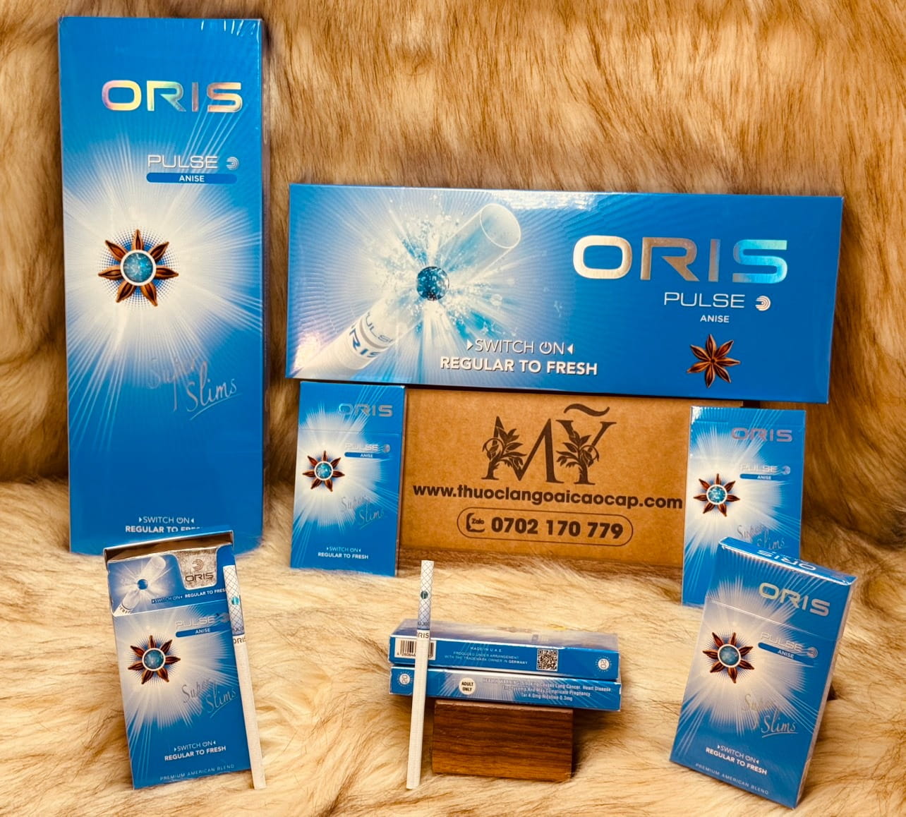 Thuốc lá ORIS PULSE ANISE Switch On Regular To Fresh Super Slims