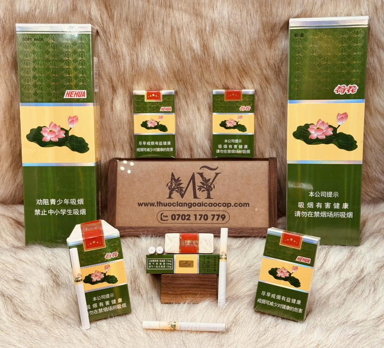 Thuốc lá Hehua Diamond Soft Lotus xuất xứ Trung Quốc