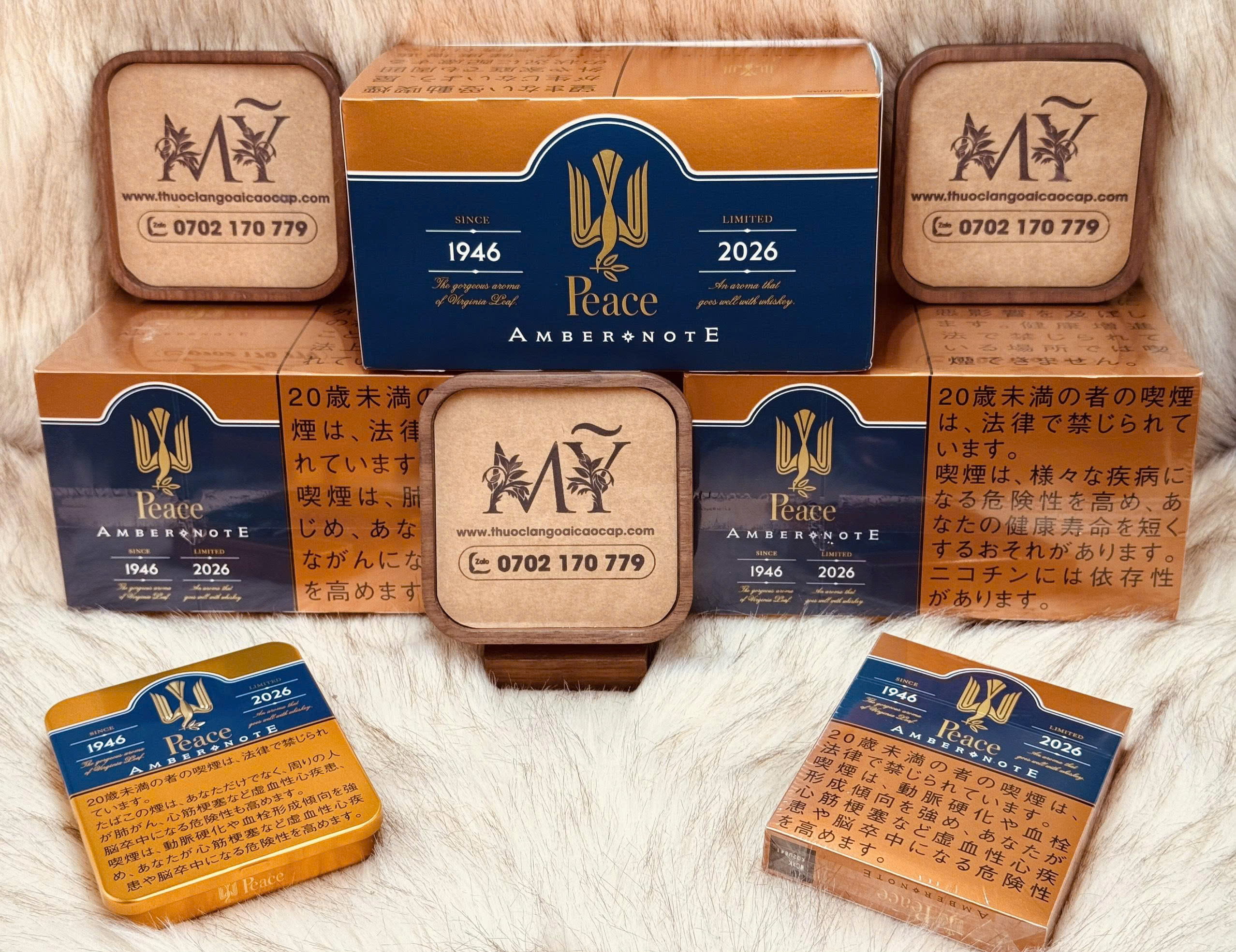 Hình ảnh thứ hai củaThuốc lá Peace Amber Note xuất xứ Nhật